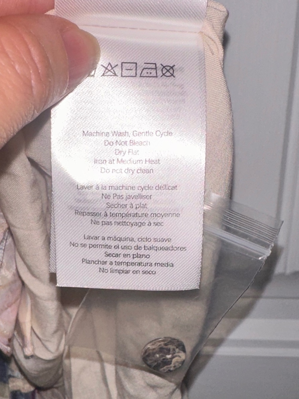 Farm Rio Size Small Floral Cotton-Blend Short Dress with BeadedBelt - Pink Flora - Picture 14 of 14